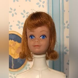 Vintage Barbie 1960’s Red Head MIDGE Doll with Freckles Head ONLY